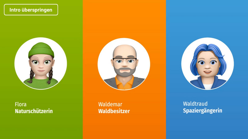 Das Intro Bild für die App zur Ausstellung